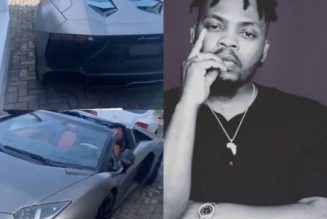 Check out Olamide’s new Lamborghini Aventador worth over N200 million