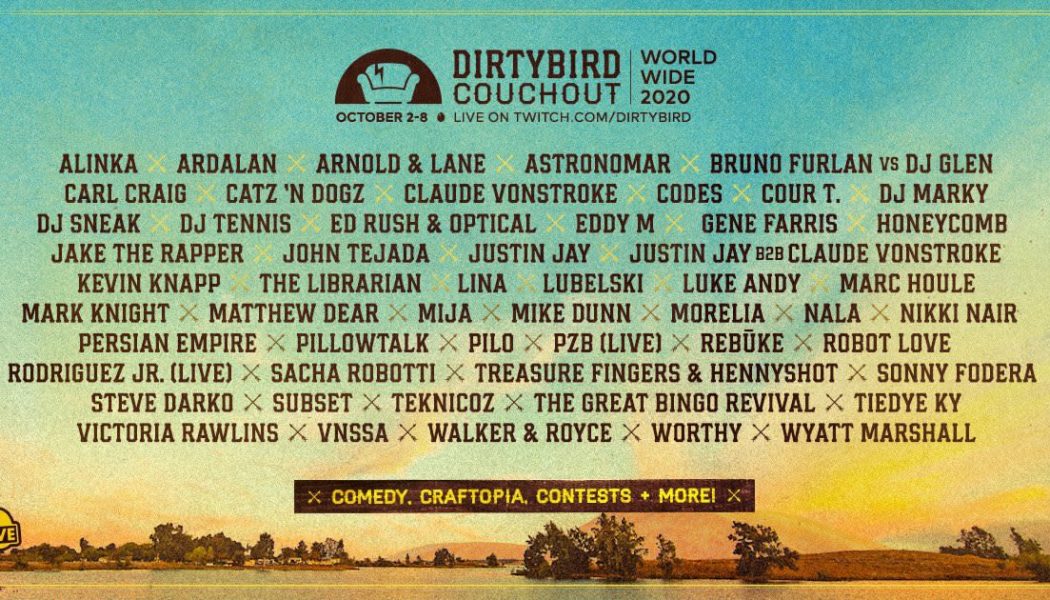Dirtybird Reveals Stacked “Couchout” Virtual Performances: See the Full Lineup