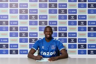 Doucoure’s instant reaction after signing for Everton
