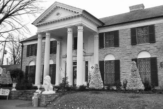 Elvis Presley’s Graceland Tagged With Black Lives Matter and ‘Defund the Police’ Graffiti