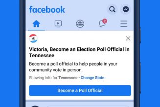 Facebook launching poll worker recruitment push this weekend