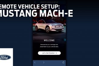 Ford is letting customers personalize their Mustang Mach-E before taking delivery
