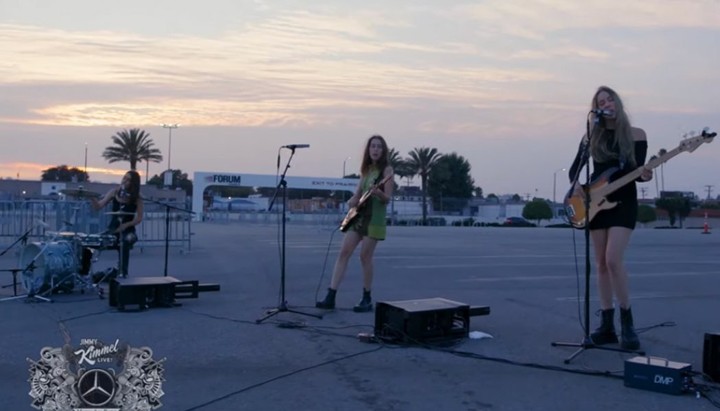 Haim Perform ‘Gasoline’ in The Forum’s Parking Lot
