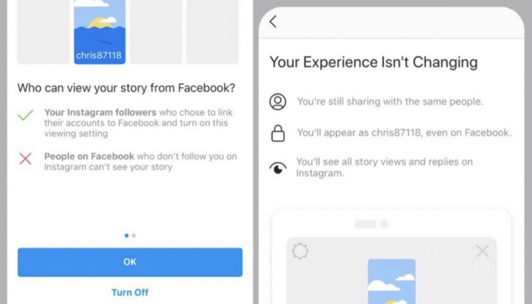 New test lets some people view Instagram stories directly through Facebook