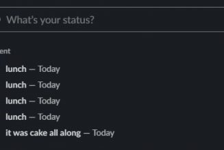 Slack’s new recent status feature is roasting us for our many lunch breaks
