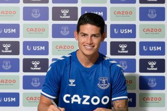 Thomas Muller sends four-word message as Everton sign James Rodriguez