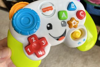 Today I learned my baby’s Fisher-Price gamepad accepts the Konami Code