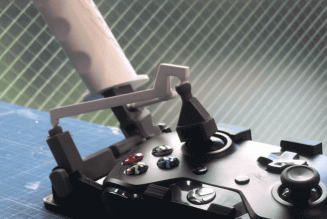 Turn your Xbox One controller into a throttle-and-stick setup with these 3D-printed parts