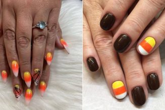 18 Candy Corn Manicures That Are Absolutely Giving Us a Sweet Tooth