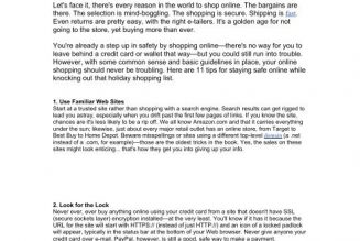 4 Tips to Securing your Safety while Shopping Online