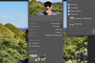 Adobe is adding its ‘content authenticity’ tool to the latest Photoshop beta