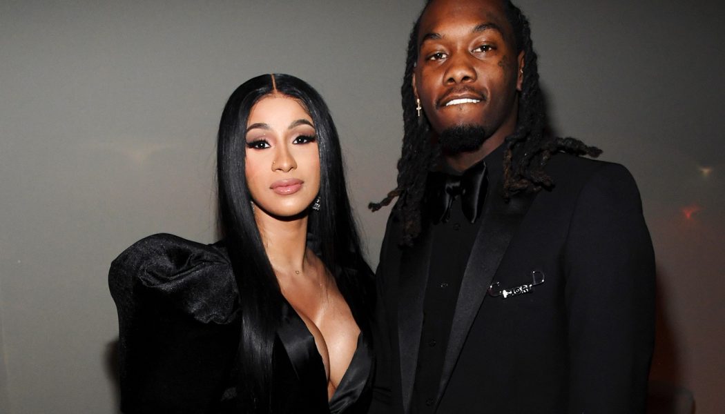 Cardi B Gives Offset a Kiss & Steamy Dance At Her Birthday Party