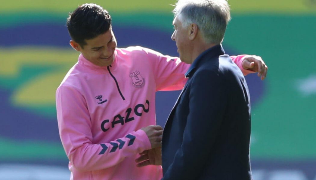 Carlo Ancelotti confirms James Rodriguez will miss the Southampton game