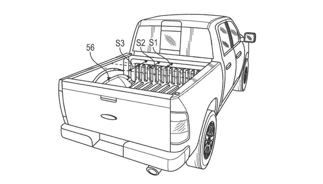 Ford Patents EV Pickup Truck Range Extender Disguised as Toolbox