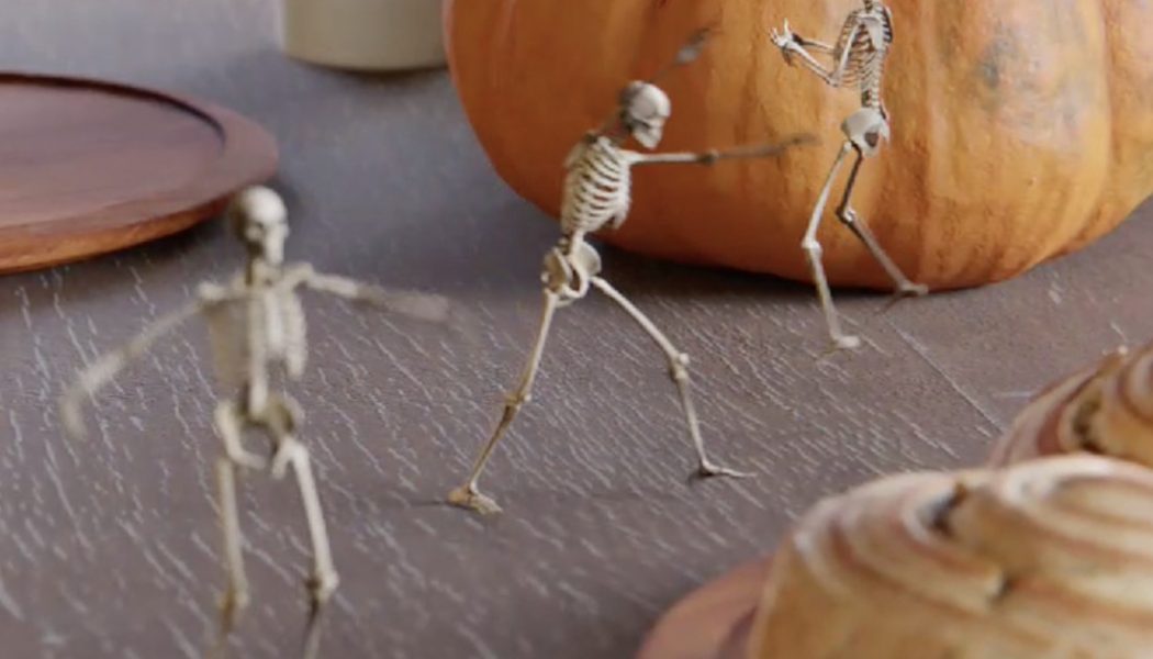 It’s Halloween, so here are some mischievous skeletons