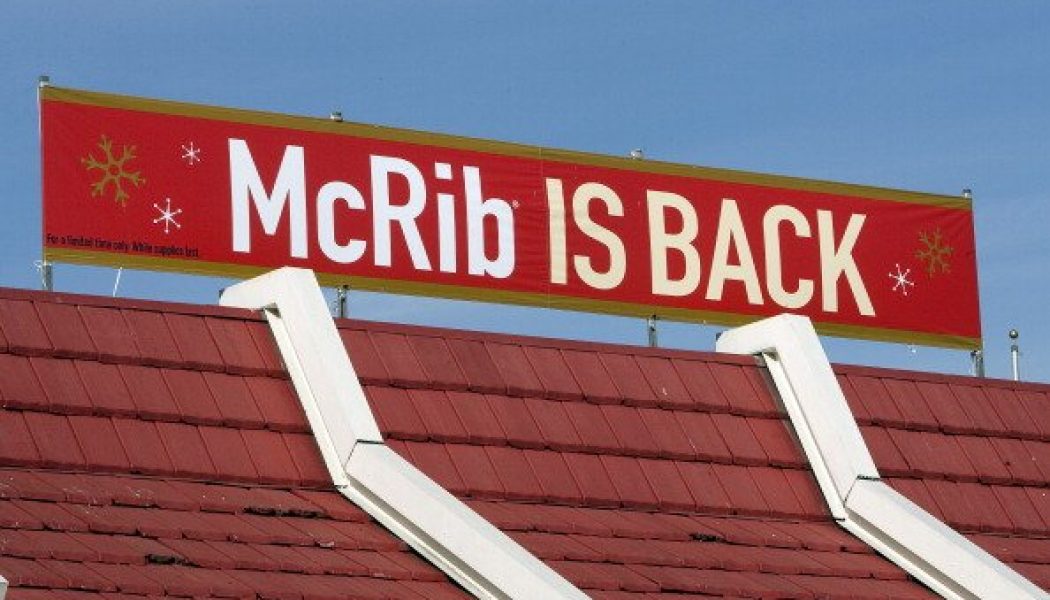 McDonald’s Bringing Back The McRib