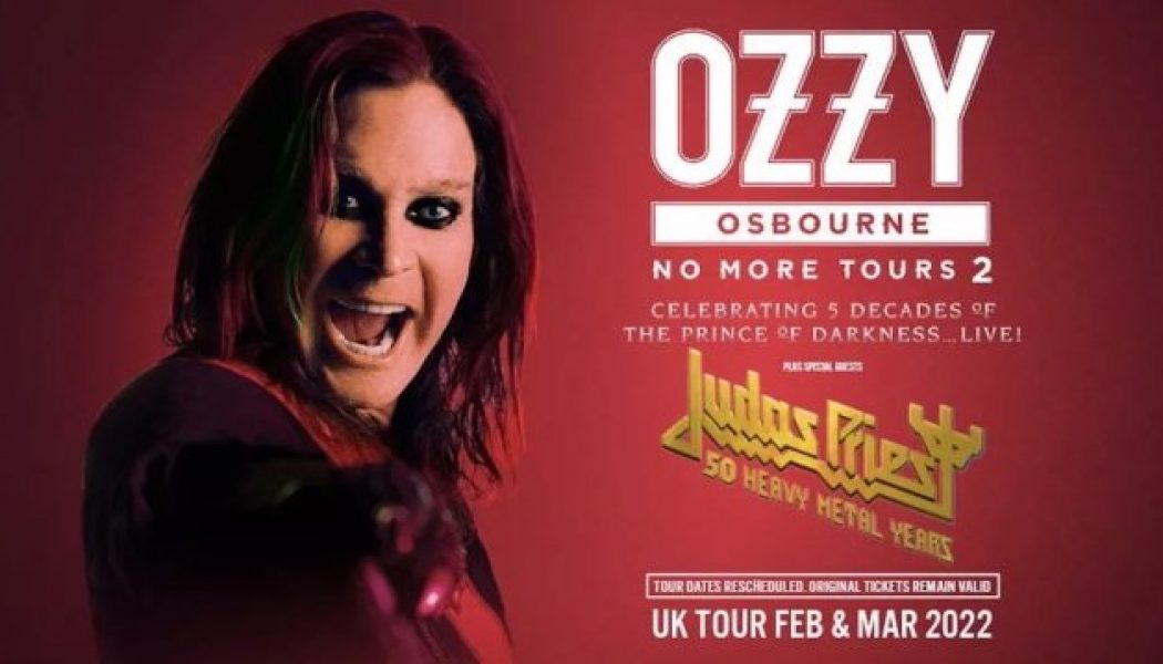 OZZY OSBOURNE Announces 2022 European Tour With JUDAS PRIEST