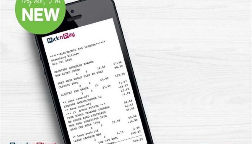 Pick n Pay Introduces Smart Shopper Digital Receipts
