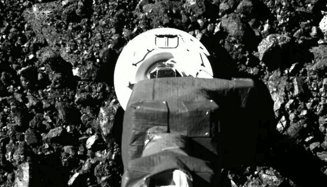 Stunning images show NASA’s OSIRIS-REx spacecraft stirring up rocks on an asteroid