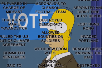 The Simpsons Lists 50 Terrifying Reasons To Vote Against Trump: Watch