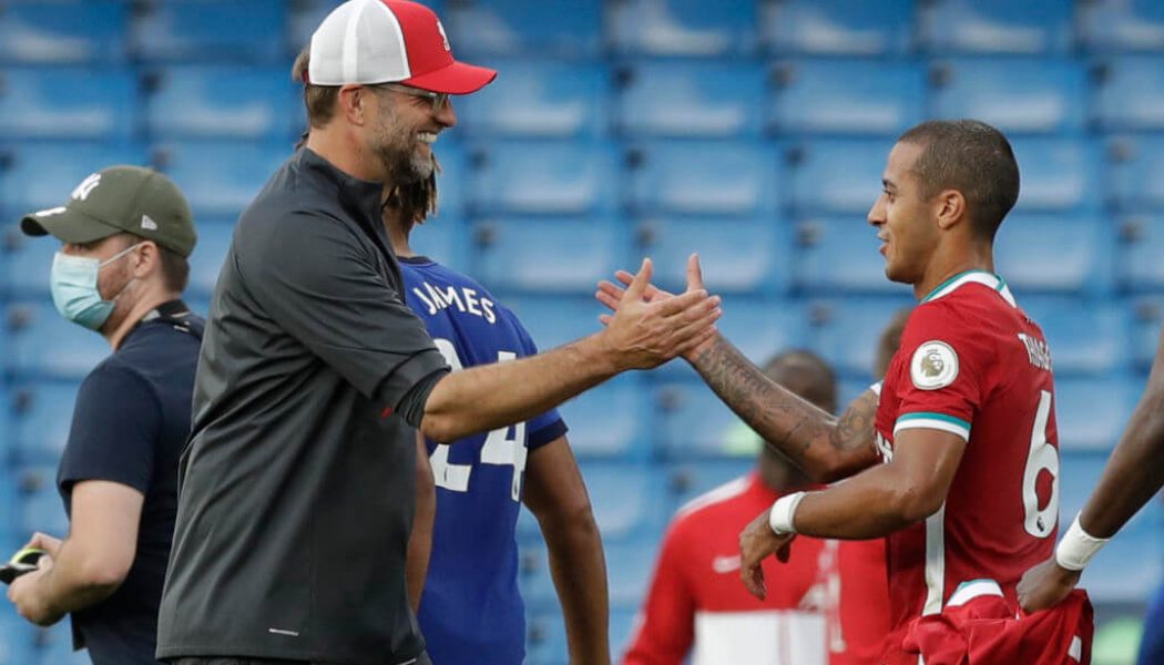 Thiago Alcantara’s two-word reaction to Liverpool’s UCL group stage draws