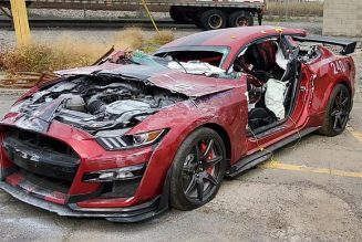 This 2020 Ford Mustang Shelby GT500 Was Cut Apart for Safety