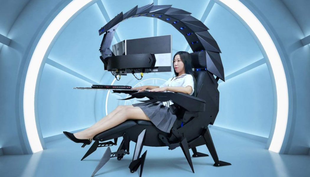 This Scorpion Gaming Chair and Workstation Will Make You Feel Like a Supervillain