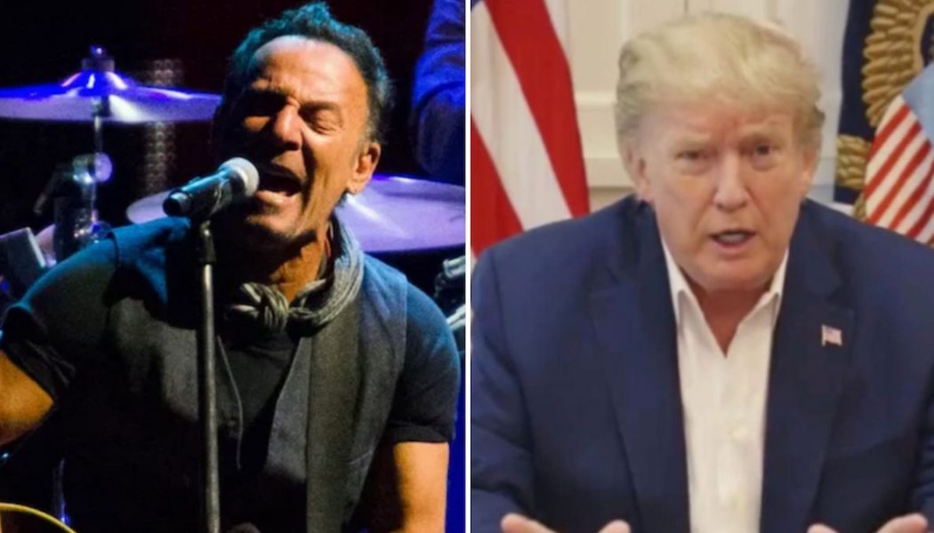 Trump Supporters Play Bruce Springsteen’s “Born in the USA” Outside Military Hospital