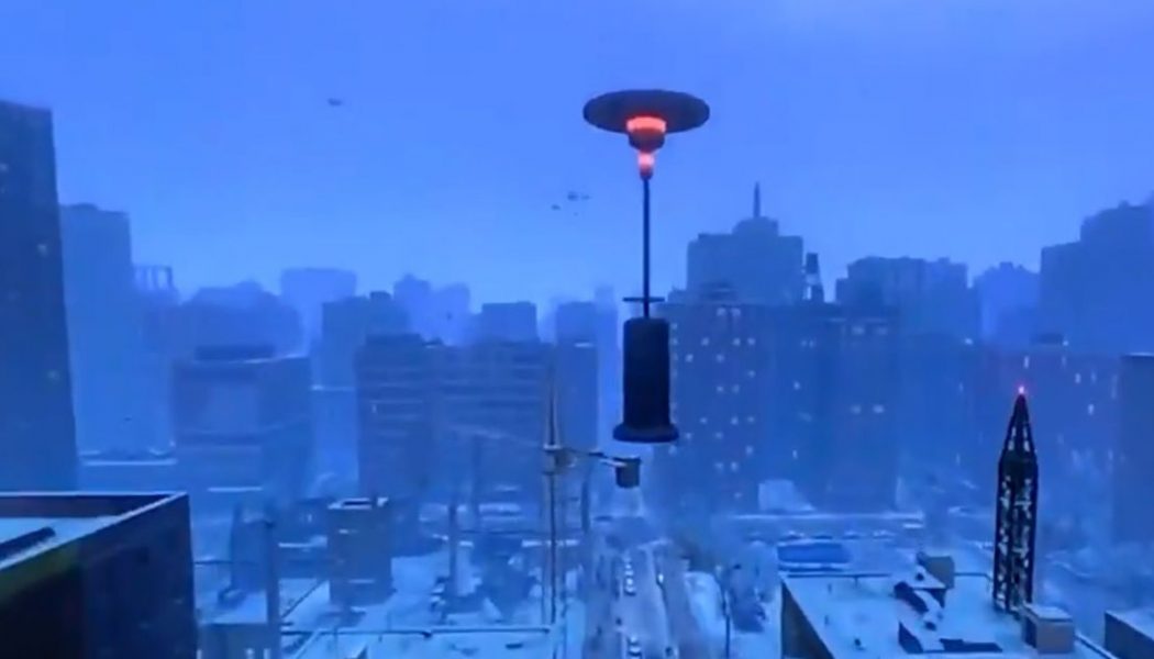 A bug in Spider Man: Miles Morales gives us the web-swinging patio lamp hero we deserve