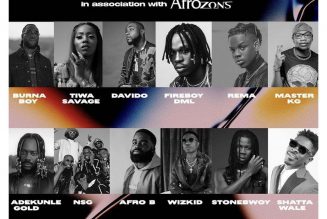 Burna Boy, Wizkid, Tiwa Savage, Davido, Fireboy, Rema, Adekunle Gold Nominated For 2020 Mobo Awards