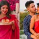 Priyanka Chopra Wears a Stunning Red Sari to Celebrate Karwa Chauth with Nick Jonas