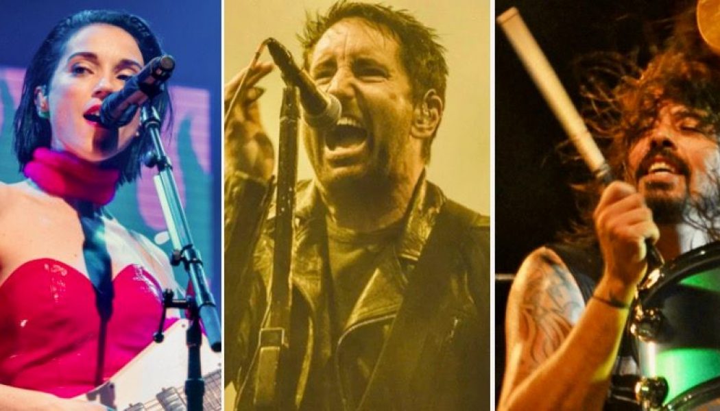 St. Vincent Covers Nine Inch Nails’ “Piggy” with Dave Grohl on Drums: Stream