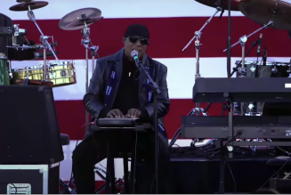 Stevie Wonder Live Debuts New Songs at Joe Biden Rally