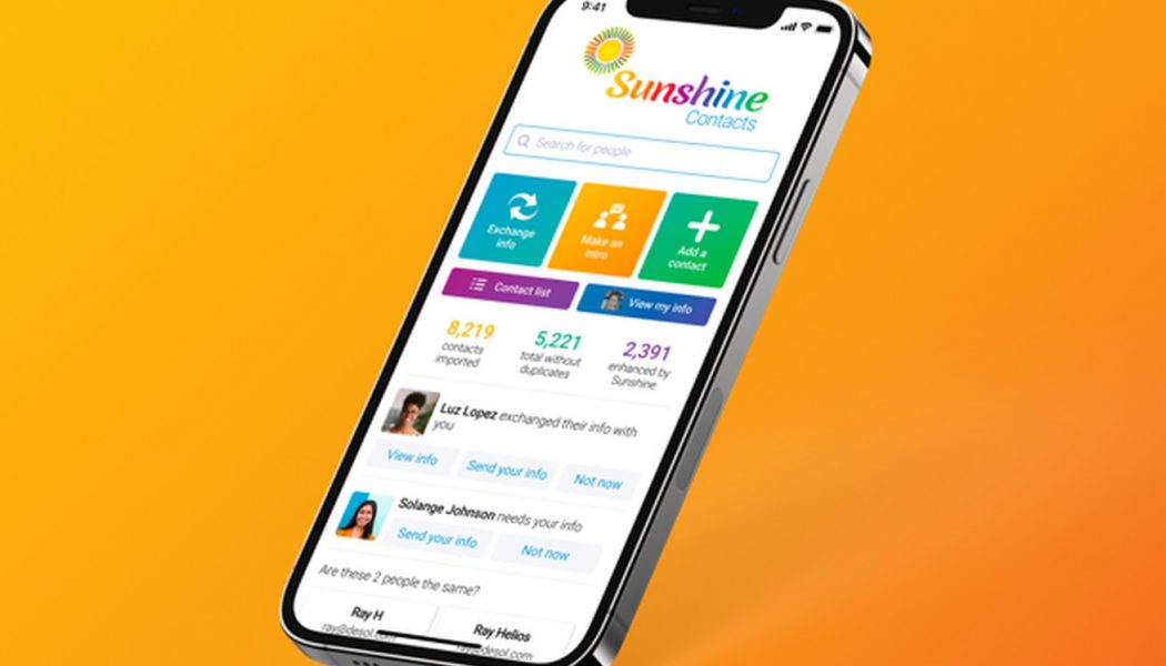 Sunshine Contacts is an invite-only address book app from Marissa Mayer’s new startup