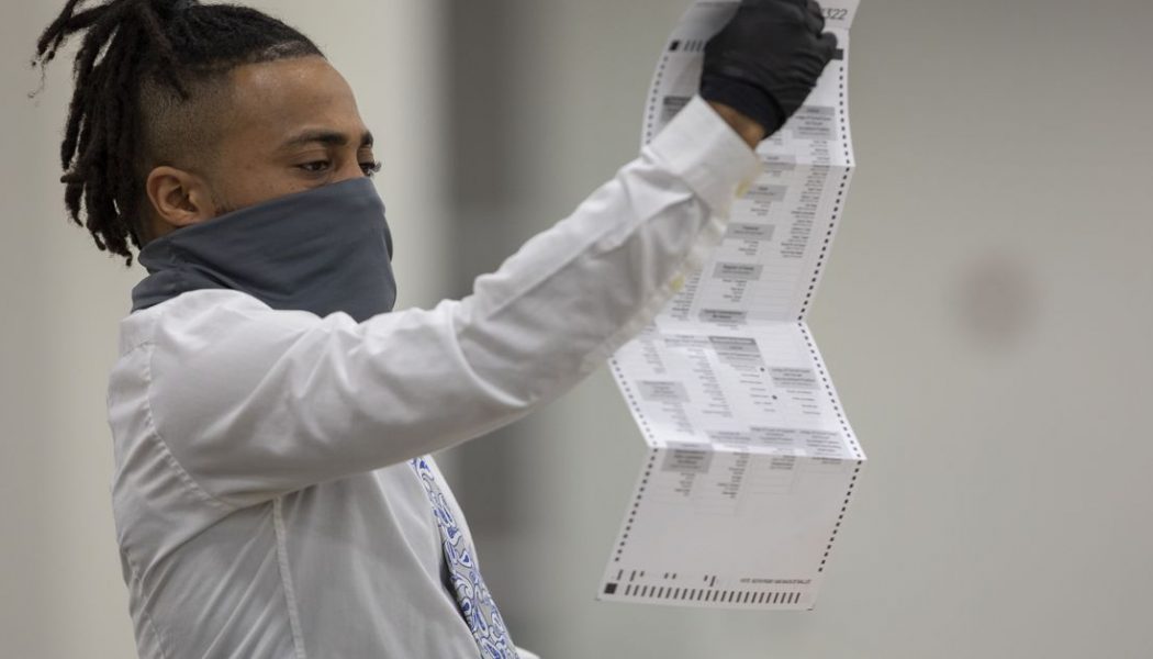 Twitter and Facebook label baseless Trump post suggesting Democrats manipulated ballot counts