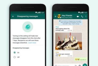WhatsApp launches new disappearing messages option