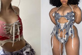 3 Young Sustainable Designers Share How They Upcycle Old Trainers Into Chic Corsets