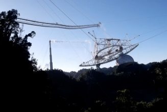 Drone footage shows the shocking collapse of the Arecibo Observatory