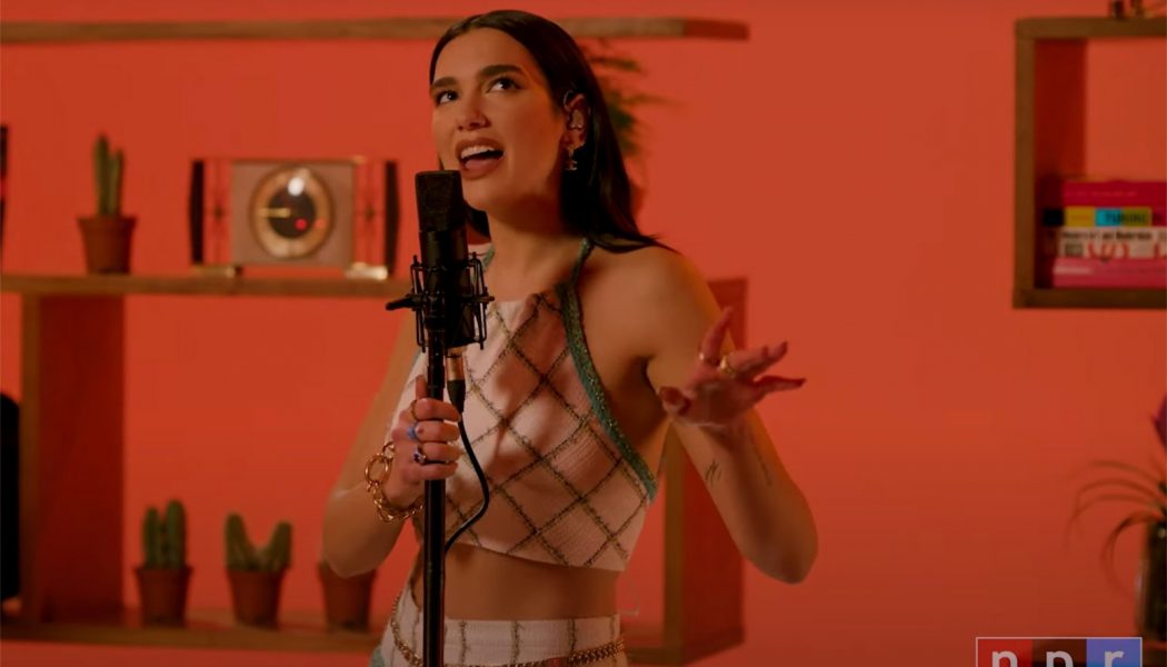 Dua Lipa Throws a Joyful Living Room Party For NPR Tiny Desk Home Concert