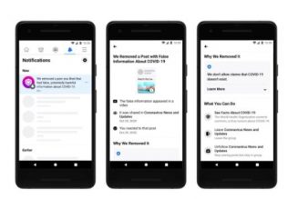 Facebook will combat COVID-19 misinformation more directly with notifications to users