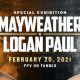 Floyd Mayweather is fighting Logan Paul in February