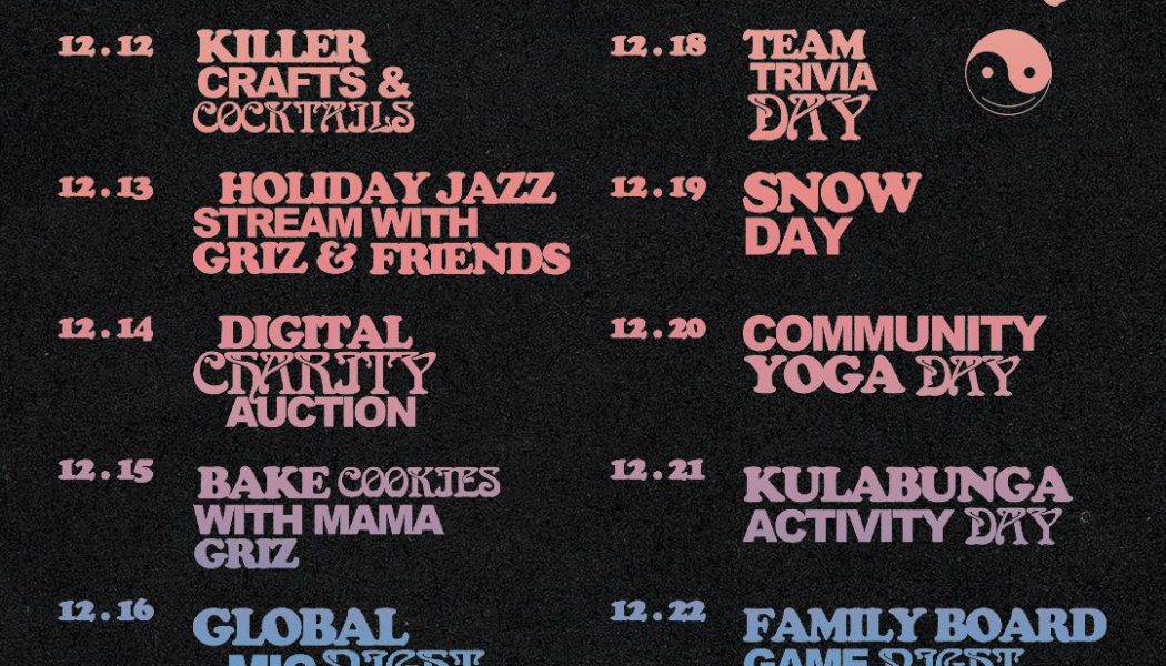 GRiZ Raises $125,000 for Charity During 7th Annual 12 Days of GRiZMAS