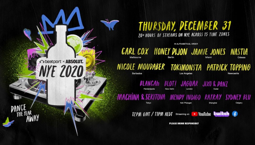 Honey Dijon, Nicole Moudaber, Patrick Topping Join Absolut and Beatport’s NYE Show