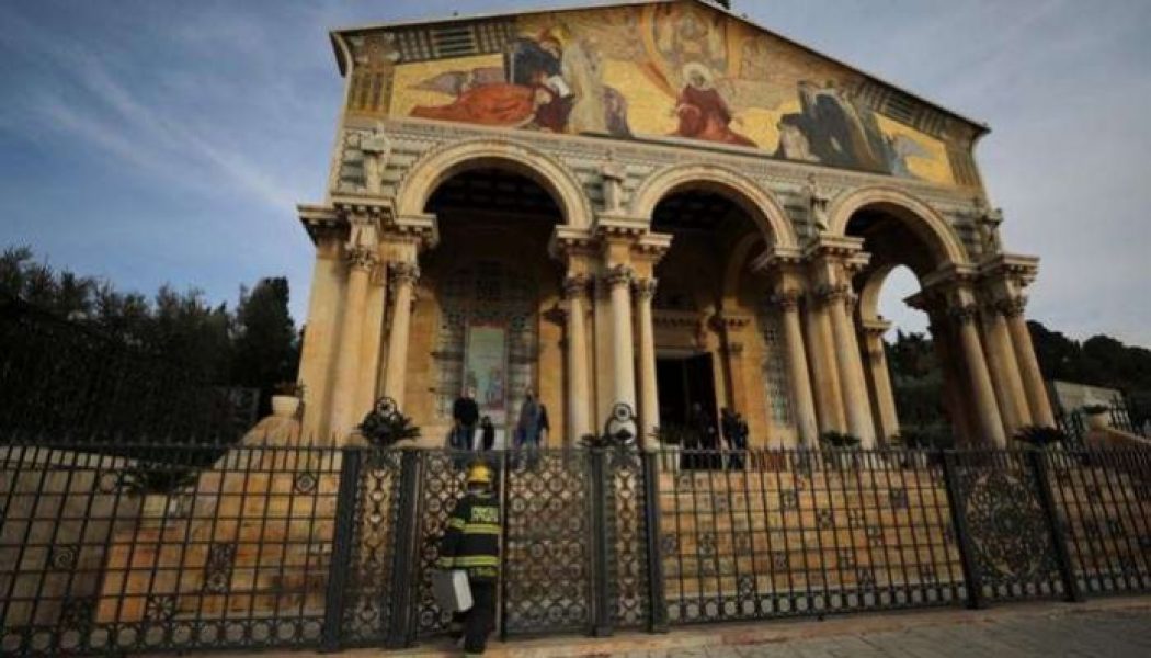 Jerusalem church suffers damage in arson near Garden of Gethsemane
