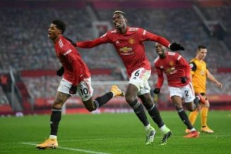 Marcus Rashford tames Wolves to send Manchester United into second