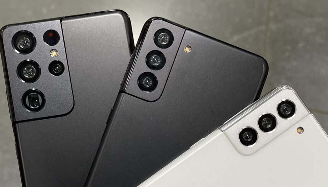 A fistful of Samsung Galaxy S21 phones is perhaps the ultimate leak