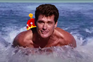 David Hasselhoff Auctioning Off Replica of Himself from SpongeBob Movie