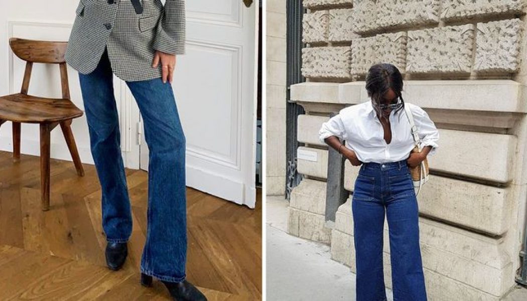 Here’s How French Girls Are Wearing the Anti–Skinny Jean Trend