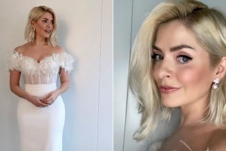 Holly Willoughby Wore a Stunning Halfpenny Bridal Two-Piece For Dancing On Ice Week 2