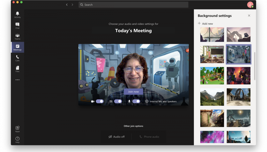 How to change your video background in Microsoft Teams